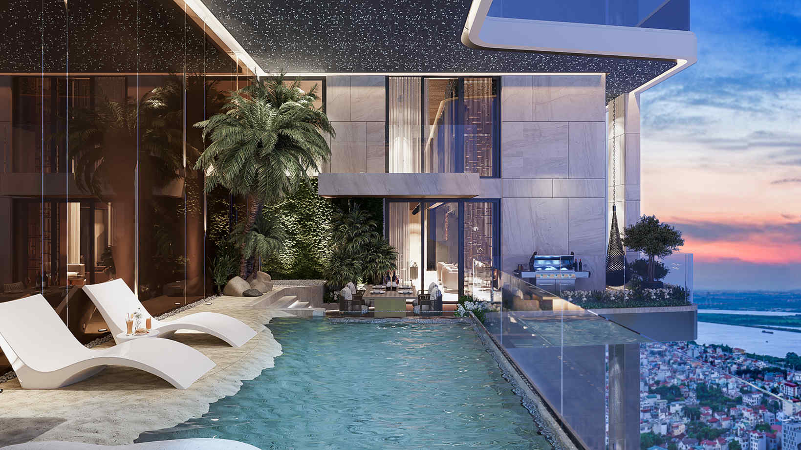 Noble Crystal 西湖 Sky Mansion 公寓泳池