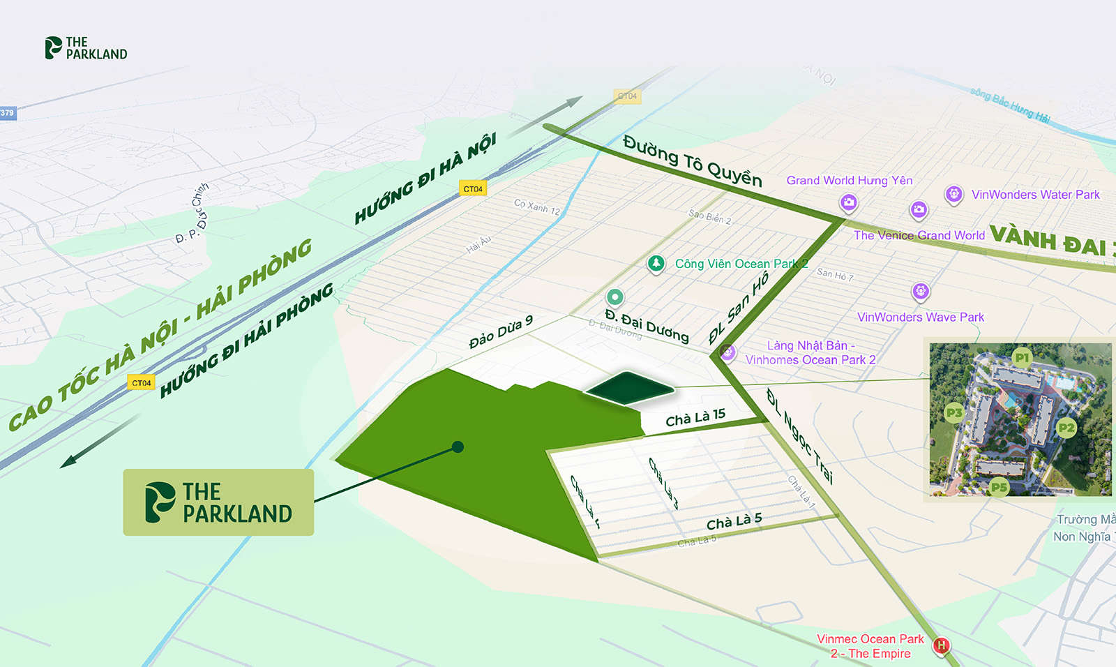 The Parkland 建案連接區域