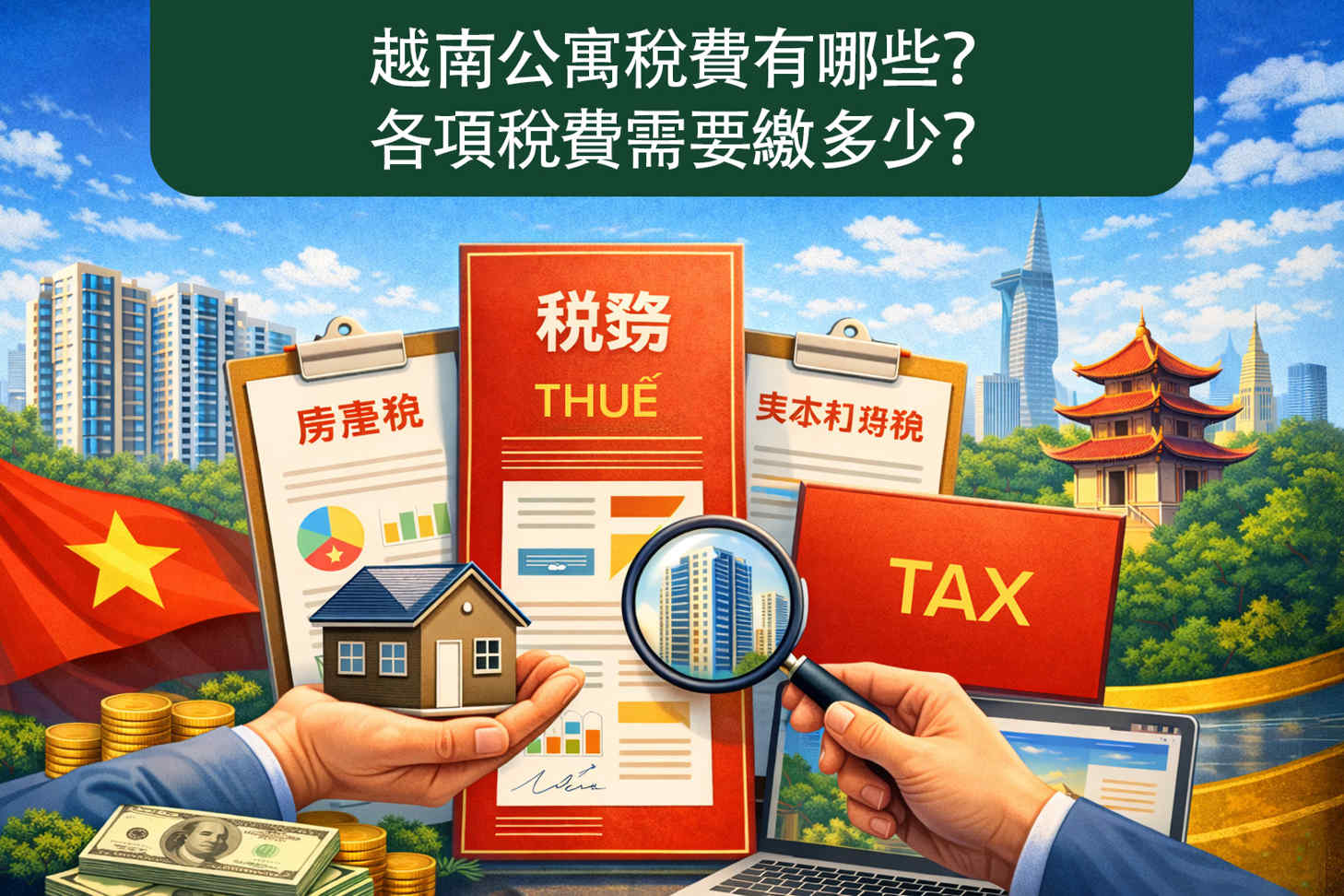 越南公寓稅費有哪些？各項稅費需要繳多少？