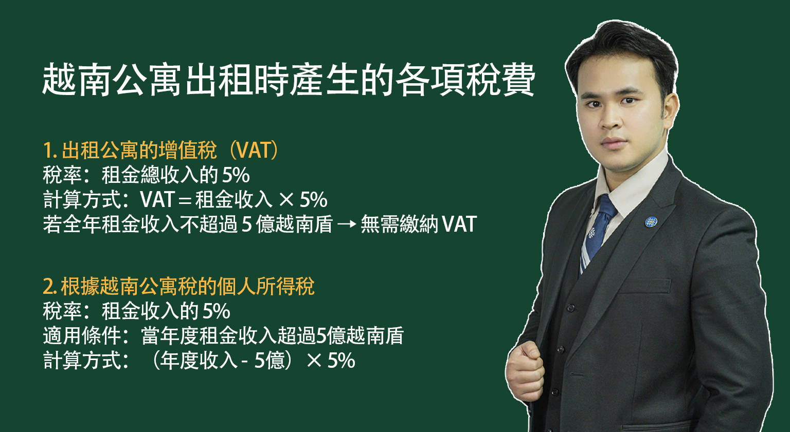 越南購買公寓時的各項稅費